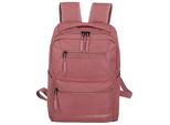 Freizeitrucksack TRAVELITE KICK OFF Rucksack M, Gr. B/H/T: 31cm x 40cm x 14cm, rosa (rosé), Polyester, unifarben, Basic, Rucksäcke, Arbeitsrucksack Schulrucksack Freizeitrucksack mit 13-Zoll Laptopfach