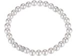 Perlenarmband Firetti "Schmuck Geschenk Silber 925 Armschmuck Armkette Rondell", Weiß (Silberfarben, Kristallweiß, Weiß, Kristallweiß), ArmbäNder, Damen, 19Cm, Nylon Perlen Silber 925 (Sterlingsilber), Nylon, Perlen, Silber 925 (Sterlingsilber), Perlenarmband, Mit Zirkonia (Synth.), Mit Amazonit- Oder Muschelperlen