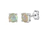 Paar Ohrstecker Vivance "925/- Sterling Silber Rhodiniert Opal Weiß", Weiß (Weiß, Weiß), Ohrringe, Damen, One-Size, Silber 925 (Sterlingsilber)