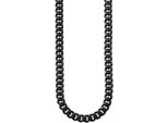 Edelstahlkette Bruno Banani "Schmuck Geschenk Halsschmuck Halskette", Schwarz, Halsketten, Damen, Edelstahl, L: 55 B: 7Mm, Edelstahlkette, B:7Mm