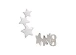 Paar Ohrstecker Jobo "Sterne", Silber (Silber 925), Ohrringe, Damen, Silber 925 (Sterlingsilber), 925 Silber