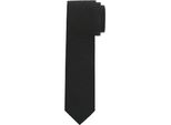 Krawatte OLYMP Seidenkrawatte, Damen, schwarz, Seide, unifarben, klassisch, Krawatten