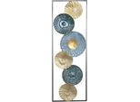 Wanddekoobjekt Wanddekoration, gold (goldfarben), B:31cm H:90cm T:3cm, Metall, HOFMANN LIVING AND MORE, Wanddekoobjekte