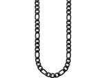 Edelstahlkette Bruno Banani "Schmuck Geschenk Halsschmuck Halskette", Schwarz, Halsketten, Damen, Edelstahl, L: 55 B: 7,2Mm, Edelstahlkette, B:7,2Mm