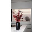 Tischvase FINK BRASIL, Vase, schwarz, B:17cm H:30cm T:17cm Ø:17cm, Vasen