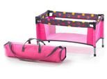 Puppenbett CHIC2000 Puppen-Reisebett, Funny Pink, pink (funny pink), Puppenmöbel, KinderB:54cm H:32cm T:54cm, Stoff, Stahl, mit Tragetasche, B:54cm H:32cm T:54cm