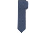 Krawatte OLYMP Krawatte mit Strukturmuster, Damen, blau, Seide, Strukturmuster, klassisch, Krawatten