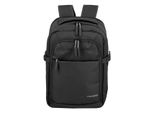 Laptoprucksack TRAVELITE KICK OFF Cabin Rucksack, Gr. B/H/T: 25cm x 40cm x 20cm, schwarz, Polyester, unifarben, Basic, Rucksäcke, Reiserucksack Freizeitrucksack Kabinengepäck Arbeitsrucksack