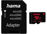 HAMA Speicherkarte microSD Karte Memory Pro 4K, Adapter/Mobile, UHS Speed C3 UHS-I 80MB/s, schwarz, 128 GB, Speicherkarten