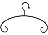 Kleiderbügel AMBIENTE HAUS Kleiderbügel aus eisen - antikbraun, braun (antikbraun), B:40cm H:27cm T:2cm, Eisen, Kleiderbügel