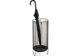 Schirmständer HAKU, schwarz, H:48cm, Metall, Regenschirmständer