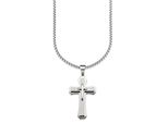 Kette Mit AnhäNger Bruno Banani "Schmuck Geschenk Halskette Kreuz Venezianerkette", Silber (Edelstahlfarben), Halsketten, Herren, Edelstahl, L: 55 B: 3Mm, B:3Mm