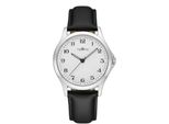 Quarzuhr TEMPIC, schwarz, Armbanduhren, Herren, Armbanduhr, Herrenuhr, analog, Lederarmband