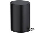 Kosmetikeimer WENKO Monza, schwarz, B:18,5cm H:25,5cm T:24,5cm, Stahl, Mülleimer, Kosmetikeimer