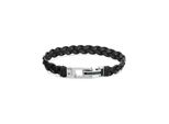 Armband Tommy Hilfiger "Schmuck Edelstahl Armschmuck Lederarmband Casual", Bunt (Schwarz, Edelstahlfarben, Weiß, Blau, Rot), ArmbäNder, Herren, 20Cm, Edelstahl Leder, Edelstahl, Leder, Armband