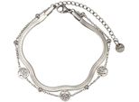 Edelstahlarmband Firetti "Schmuck Geschenk Edelstahl Armschmuck Armkette Baum Des Lebens", Silber (Silberfarben), ArmbäNder, Damen, 22Cm, Edelstahl, Edelstahlarmband, Made In Germany