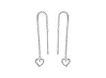 Paar OhrhäNger Vivance "925-Sterling Silber Rhodiniert", Weiß, Ohrringe, Damen, One-Size, Silber 925 (Sterlingsilber)