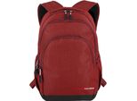 Laptoprucksack TRAVELITE KICK OFF Rucksack L, Gr. B/H/T: 31cm x 45cm x 16cm, rot, Polyester, unifarben, Basic, Rucksäcke, Freizeitrucksack Arbeitsrucksack Schulrucksack Reiserucksack