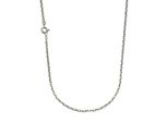 Collierkettchen Zeeme "925 Silber Ankerkette 45Cm", Weiß, Halsketten, Damen, 45Cm, Silber 925 (Sterlingsilber), L: 45 B: 2Mm, GläNzend, B:2Mm