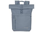 Freizeitrucksack TRAVELITE BASICS Rollup Rucksack, Gr. B/H/T: 37cm x 60cm x 16cm, blau (rauchblau), Polyester, unifarben, klassisch, Rucksäcke, Arbeitsrucksack Sportrucksack Reiserucksack Schulrucksack
