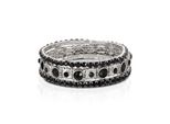 Armband Steuer "Set Aus 3 StrecharmbäNdern Rhodiumf.-Schwarz", Schwarz, ArmbäNder, Damen, 19Cm, Metall, Armband