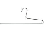 Kleiderbügel MAWA KH35, silber (silberfarben), B:35cm H:12cm T:0,7cm, Stahl, Kleiderbügel
