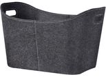 Aufbewahrungsbox Firefix, Grau (Anthrazit), B:42,5Cm H:36,5Cm T:57Cm, Filz, Aufbewahrungsboxen, Aufbewahrungsbox, Rechteckig