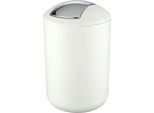 Kosmetikeimer WENKO Brasil, weiß, B:19,5cm H:31cm T:19,5cm, Kunststoff, Mülleimer, Kosmetikeimer, 6,5 Liter