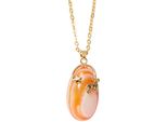 Kette Mit AnhäNger Firetti "Schmuck Geschenk Halsschmuck Anker/Halskette Sternzeichen Geburtsstein", Gold (Gelbgoldfarben), Halsketten, Damen, Widder, Edelstahl, L: 50 B: 2Mm, Made In Germany - Mit Edelstein, B:2Mm
