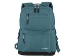 Freizeitrucksack TRAVELITE KICK OFF Rucksack M, Gr. B/H/T: 31cm x 40cm x 14cm, blau (petrol), Polyester, unifarben, Basic, Rucksäcke, Arbeitsrucksack Schulrucksack Freizeitrucksack mit 13-Zoll Laptopfach