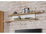 Wandboard Vogl MÖBelfabrik, Weiß (Altholzeiche, Weiß), B:124Cm H:25Cm T:24Cm, Regale, Wandboard, Breite 142 Cm