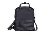 Cityrucksack TOM TAILOR Gia, Gr. B/H/T: 28,5cm x 35cm x 12,5cm, blau (dunkelblau), Polyurethane, Rucksäcke, Freizeitrucksack Arbeitsrucksack Schulrucksack