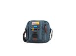 Schultertasche Discovery "Icon", Damen, Gr. B/H/T: 17Cm X 17Cm X 27Cm, Blau, Kunstfaser, Unifarben, Taschen Schultertasche, Aus Rpet Polyester-Material