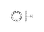 Paar Ohrstecker Jobo "Kreis", Silber (Edelstahlfarben), Ohrringe, Damen, 20Mm, Edelstahl, Edelstahl 20 Mm