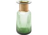 Tischvase KARE DESIGN Vase Barfly Green 30cm, grün, B:15cm H:30cm T:15cm, Glas, Vasen
