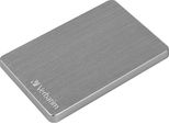 VERBATIM externe HDD-Festplatte Store 'n' Go ALU Slim, grau, 1 TB, Festplatten