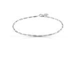 Armband Vivance "925/- Sterling Silber Rhodiniert", Weiß, ArmbäNder, Damen, 19Cm, Silber 925 (Sterlingsilber), GläNzend, Armband