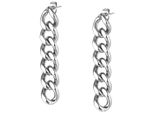 Paar Ohrstecker Firetti "Schmuck Geschenk Ohrschmuck Chain", Silber (Edelstahlfarben), Ohrringe, Damen, Edelstahl