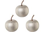 Dekofigur Creativ Deco "Weihnachtsdeko", Gold (Goldfarben), H:6,5Cm Ø:8Cm, Keramik, Dekofiguren, Mit Glitzer-Effekt-OberfläChe