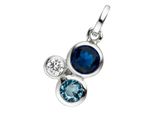 KettenanhäNger Jobo "AnhäNger Mit Zirkonia", Silber (Silber 925), SchmuckanhäNger, Damen, Silber 925 (Sterlingsilber), KettenanhäNger, 925 Silber Rhodiniert