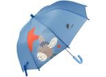 Stockregenschirm STERNTALER Emmi, Kinder, blau (hellblau), Bezug: 100% Polyester, Motiv, Regenschirme, für Kinder