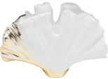 Tischvase KARE DESIGN Vase Ginkgo Elegance, gold (goldfarben), B:25,5cm H:17,5cm T:8,5cm, Vasen