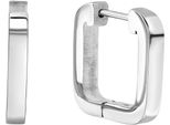 Paar Creolen Firetti "Schmuck Geschenk Ohrschmuck Ohrringe", Silber (Edelstahlfarben), Ohrringe, Damen, Edelstahl