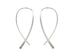 Paar OhrhäNger Celesta "Silber 925 Rhodiniert Glanz Matt", Weiß, Ohrringe, Damen, One-Size, Silber 925 (Sterlingsilber)