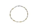 Armband Firetti "Schmuck Geschenk Silber 925 Armschmuck Armkette Fantasie", Gold (Silberfarben, Gelbgoldfarben), ArmbäNder, Damen, 19Cm, Silber 925 (Sterlingsilber), Armband