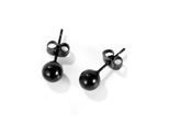 Paar Ohrstecker FIRETTI Schmuck Geschenk Ohrschmuck Dot, schwarz, Ohrringe, Damen, Edelstahl