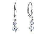 Paar OhrhäNger Firetti "Schmuck Geschenk Silber 925 Ohrschmuck Patentbrisur Glitzer", Silber (Silberfarben, Kristallweiß, Kristallweiß), Ohrringe, Damen, Silber 925 (Sterlingsilber), Mit Zirkonia (Synth.)