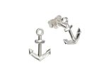 Paar Ohrstecker Vivance "925 Silber Rhodiniert Anker", Weiß, Ohrringe, Damen, One-Size, Silber 925 (Sterlingsilber)