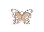 Brosche Firetti "Schmuck Geschenk Ansteckschmuck Schmetterling", Rosa, Broschen, Damen, Metall, Brosche