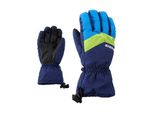 Skihandschuhe ZIENER LETT AS(R), Kinder, Gr. 6,5, blau (navy), Kunstfaser, Handschuhe